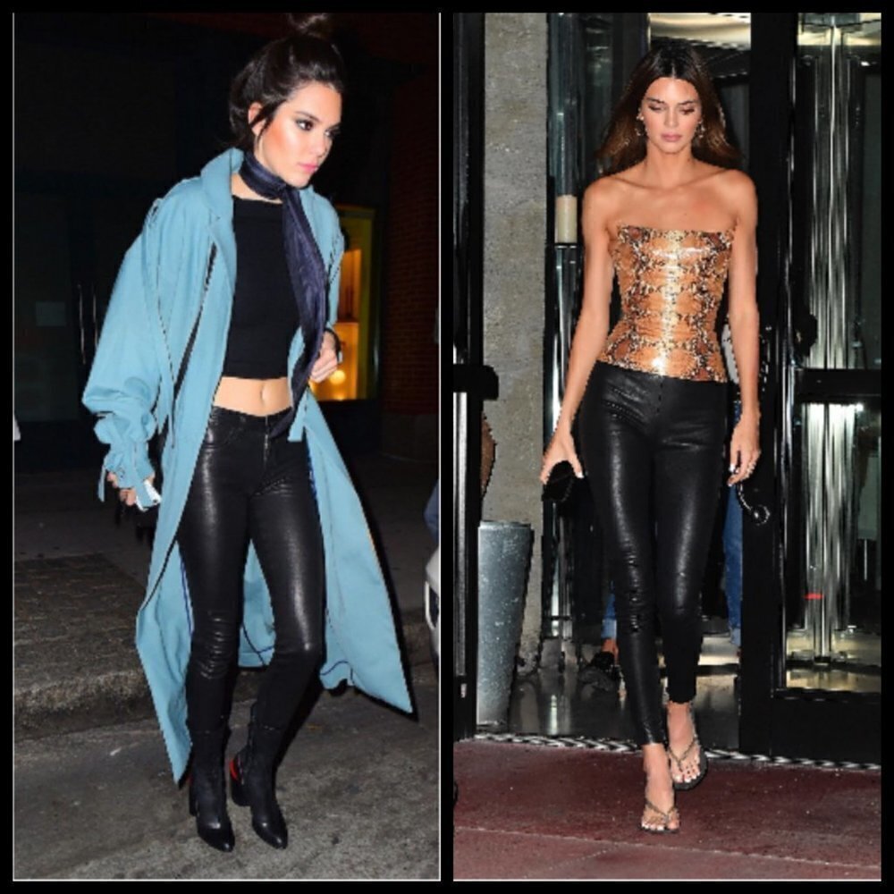Kendall + Kylie Black Faux Leather Leggings M — image 4 of 8
